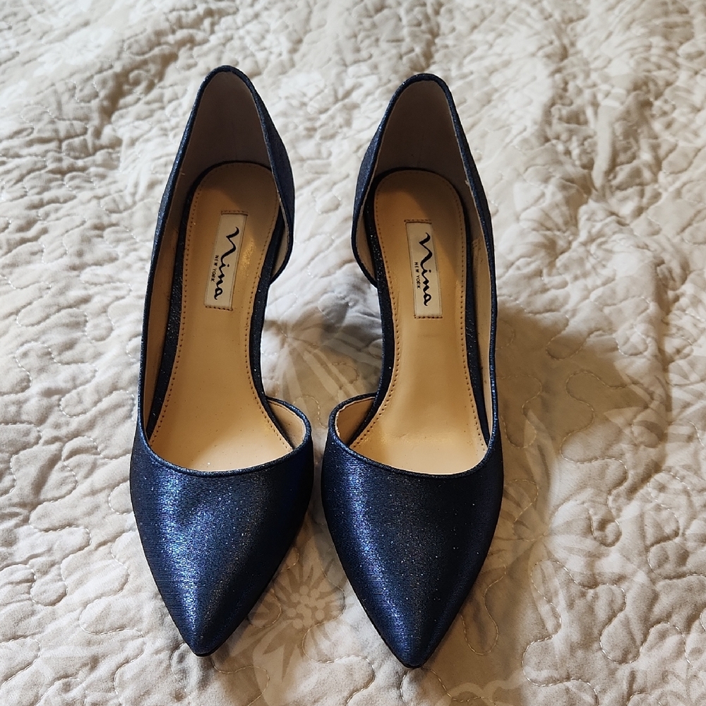 Nina Midnight Blue Heels